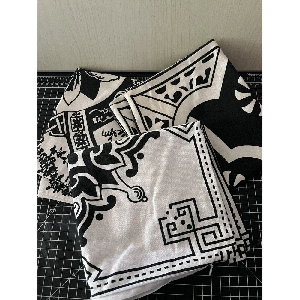 3PCS Decorative Throw Pillow Covers Living Room Bedroom Couch 100% Cotton